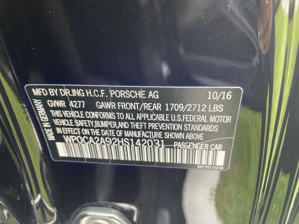 2017 Porsche 991 Carrera - Image 14 of 18