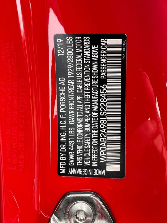 2020 Porsche 992 Carrera 4S - Image 6 of 11