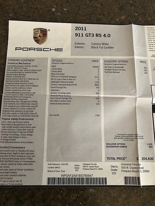 2011 Porsche 997 GT3 RS - Image 13 of 15