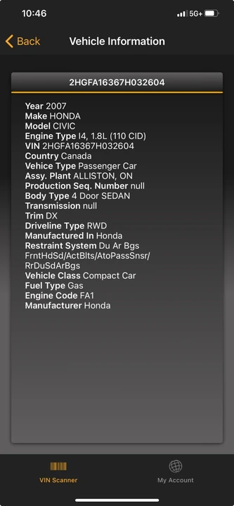 2007 Honda Civic 8th Gen - Image 10 of 10