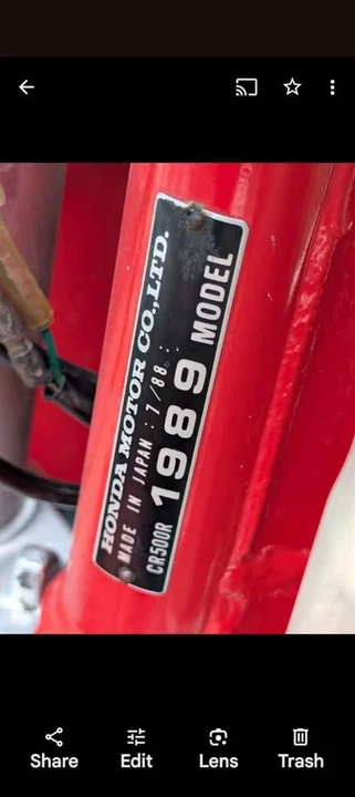 1989 Honda CR - Image 2 of 9