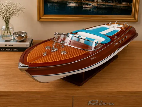 Tesla Riva Aquarama Wooden Boat Model