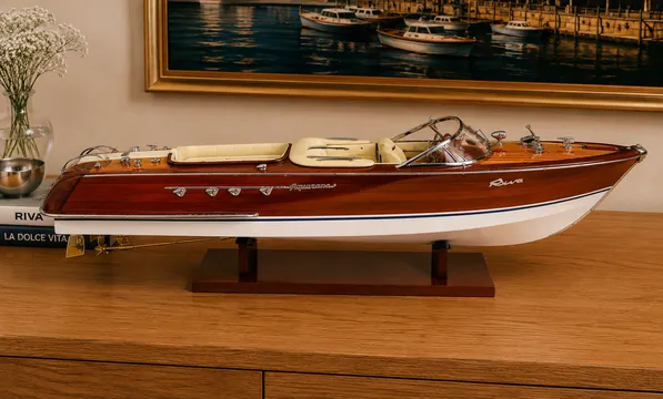 Tesla Riva Aquarama Wooden Model Boat