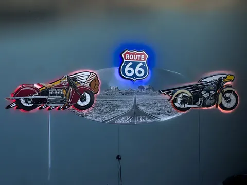 Harley-Davidson and Indian LED Wall Art