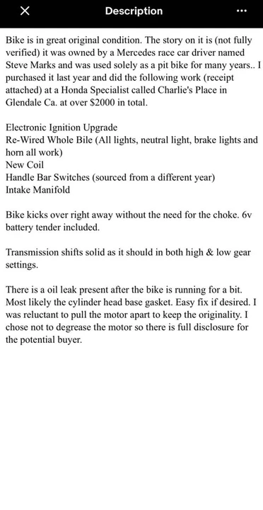 1972 Honda CT90 - Image 10 of 10