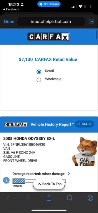 2008 Honda Odyssey - Image 8 of 8