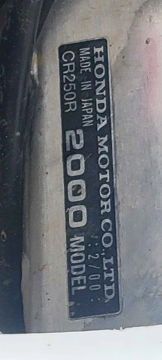 2000 Honda CR - Image 2 of 2