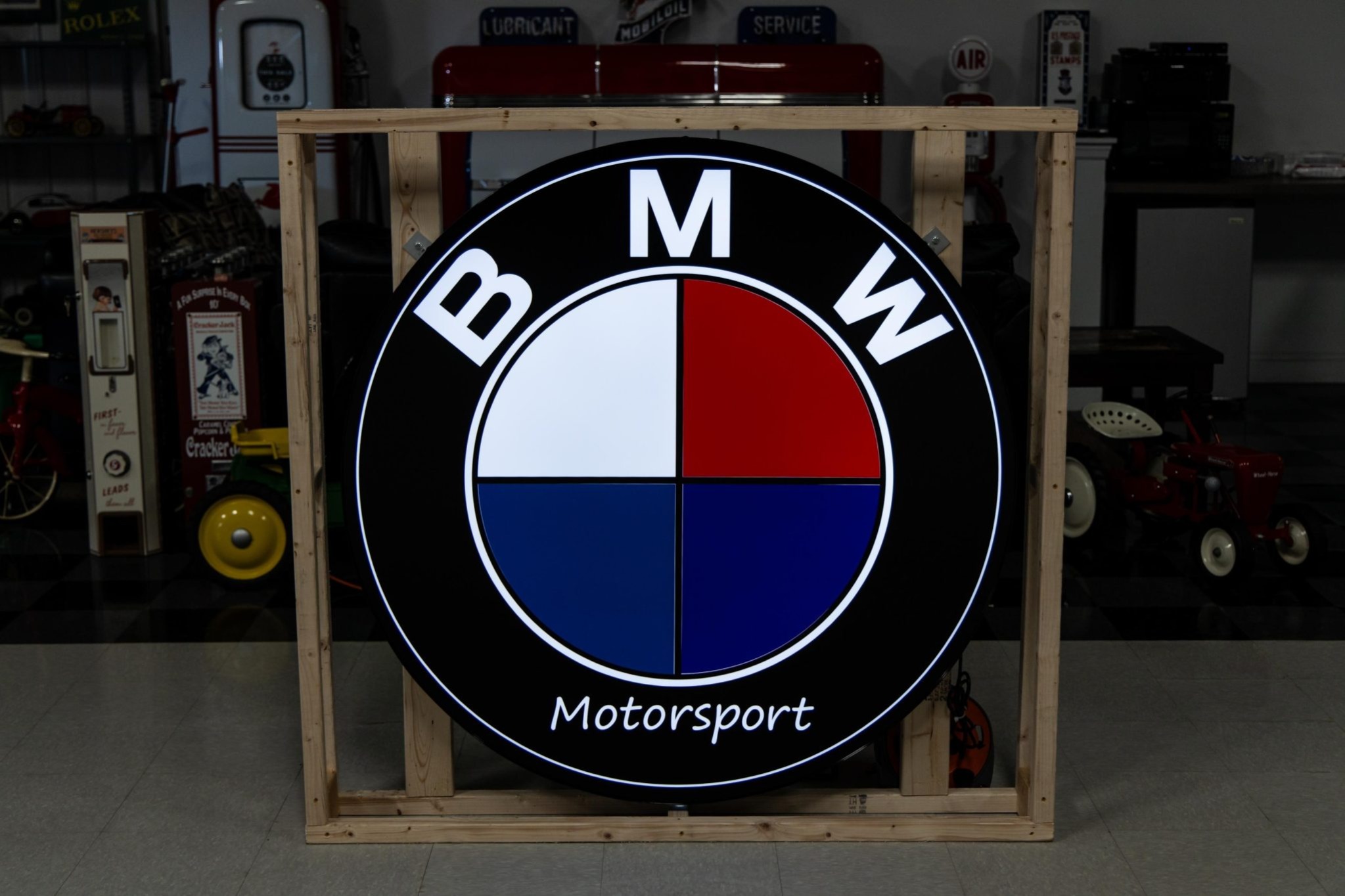 Illuminated BMW Motorsport Sign
