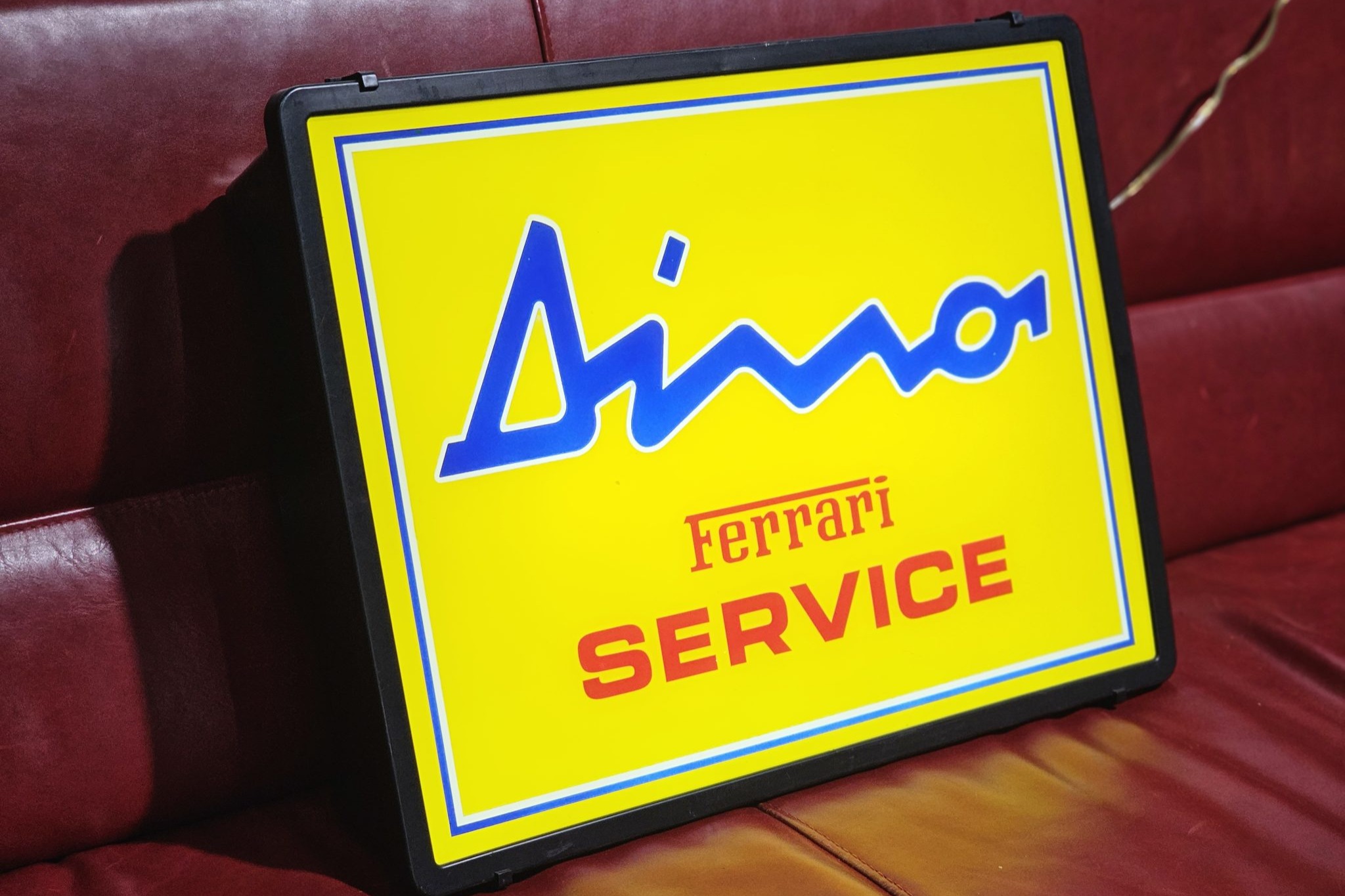 Illuminated Ferrari Dino Service Sign