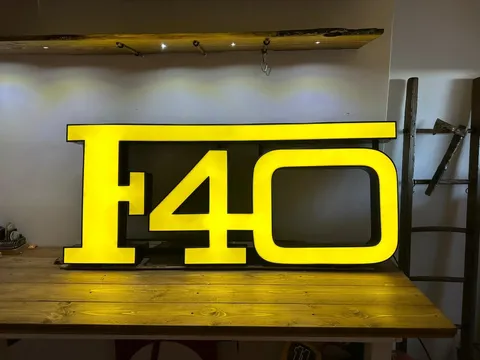 Ferrari F40 Illuminated Display Sign