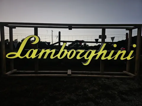 Lamborghini Illuminated Letter Sign