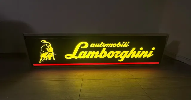 Lamborghini Illuminated Sign