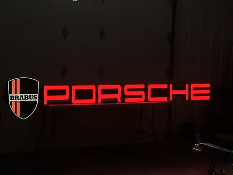 Porsche Brabus Illuminated Sign