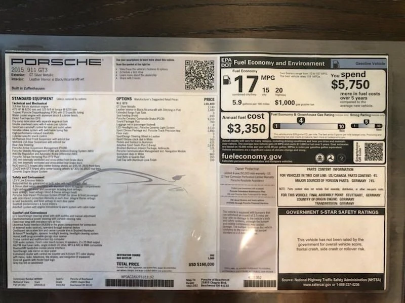 2015 Porsche 991 GT3 - Image 11 of 11