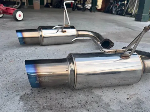 Invidia Q300 Catback Exhaust Ti Tips for Subaru WRX/STI