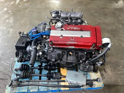 JDM B18C Acura Integra Type R Engine with LSD 5 Speed Transmision ECU Harness Axle Complete Swap Kit