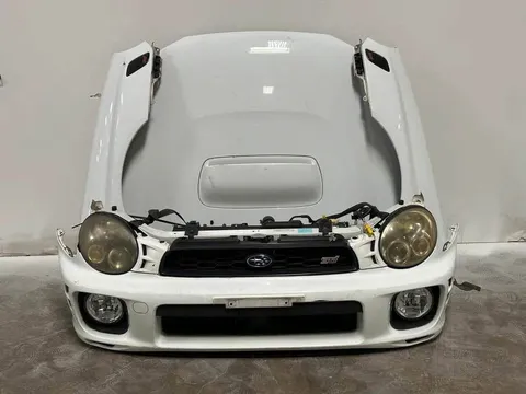 Subaru Impreza WRX STi V7 Bumper Headlights Fenders Hood Bumper 2002-2003 Front End Conversion
