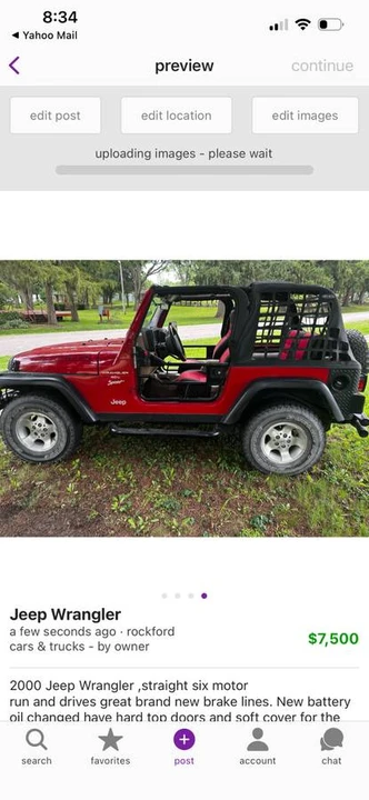 2000 Jeep TJ Wrangler - Image 2 of 3