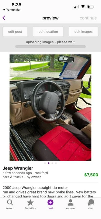 2000 Jeep TJ Wrangler - Image 3 of 3