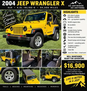 2004 Jeep Wrangler X
