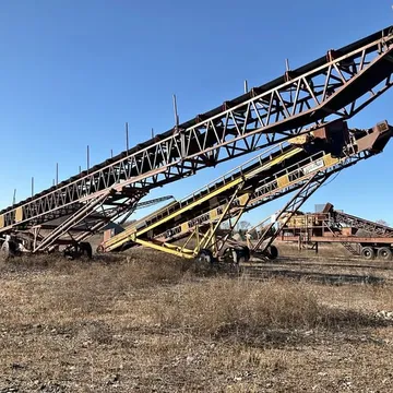 Jensen 30 in x 120 ft Portable Radial Stacking Conveyor