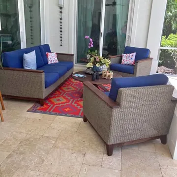 Jensen Outdoor Coral Club Chair and Couch Set