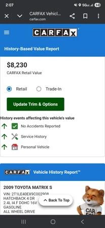 2009 Toyota Matrix 2nd Gen - Image 16 of 16