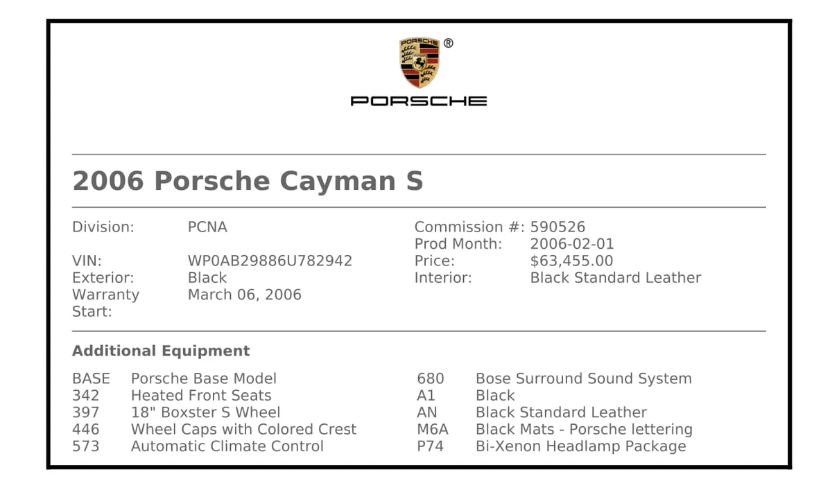 2006 Porsche 987 Cayman S - Image 31 of 31