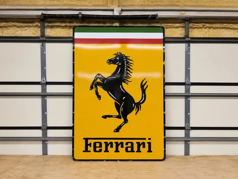 Ferrari Porcelain Sign