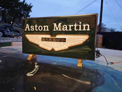Aston Martin Illuminated Dealership Sign