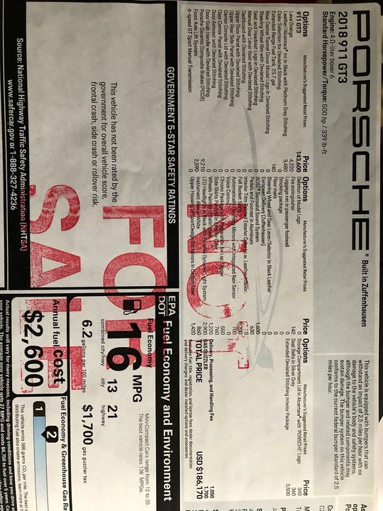 2018 Porsche 991 GT3 - Image 11 of 12