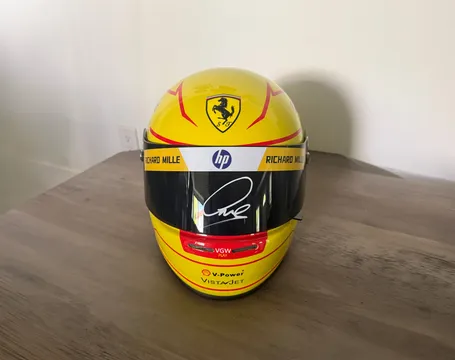 Ferrari Lewis Hamilton First Win Signed Helmet