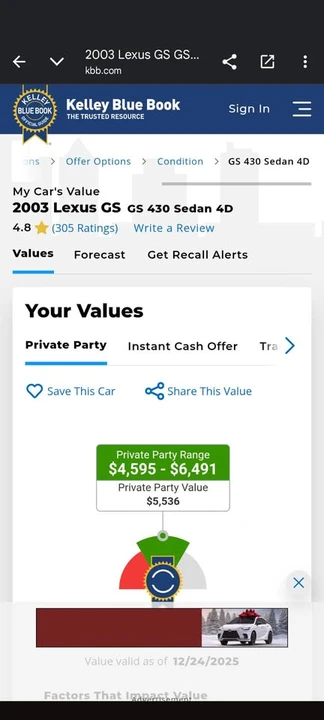 2003 Lexus GS 2nd Gen - Image 10 of 10