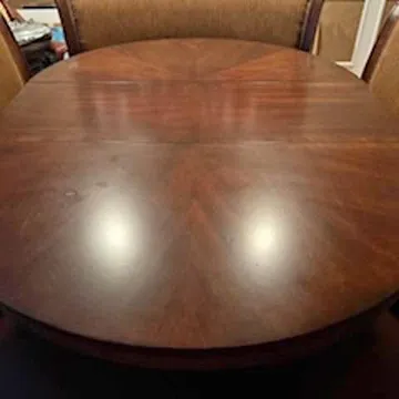 Lotus Baguette Dining Table with 2 Leaves & Chairs