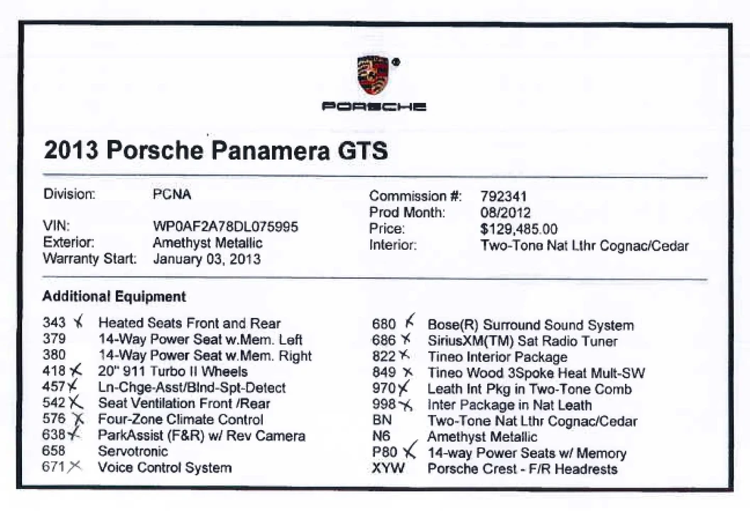 2013 Porsche 970 Panamera GTS - Image 5 of 12