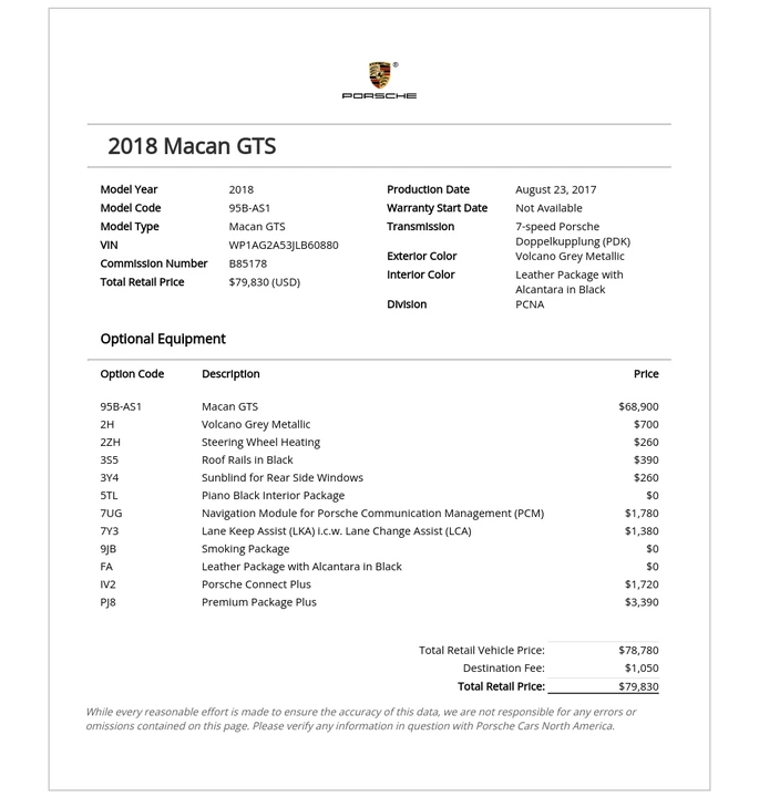 2018 Porsche Macan GTS - Image 5 of 14