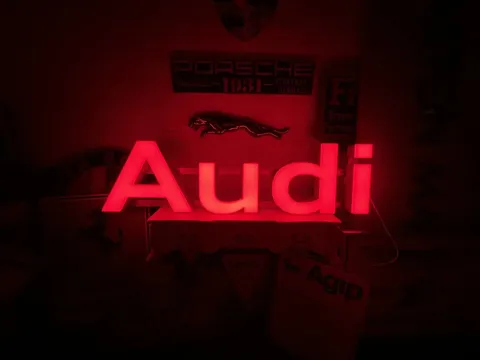 Audi Large Illuminated Sign