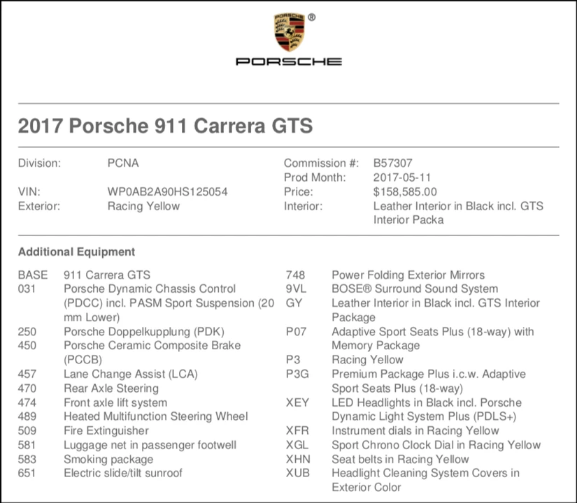 2017 Porsche 991 Carrera GTS - Image 7 of 7