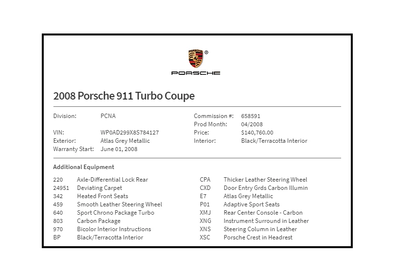 2008 Porsche 997 Turbo - Image 15 of 18