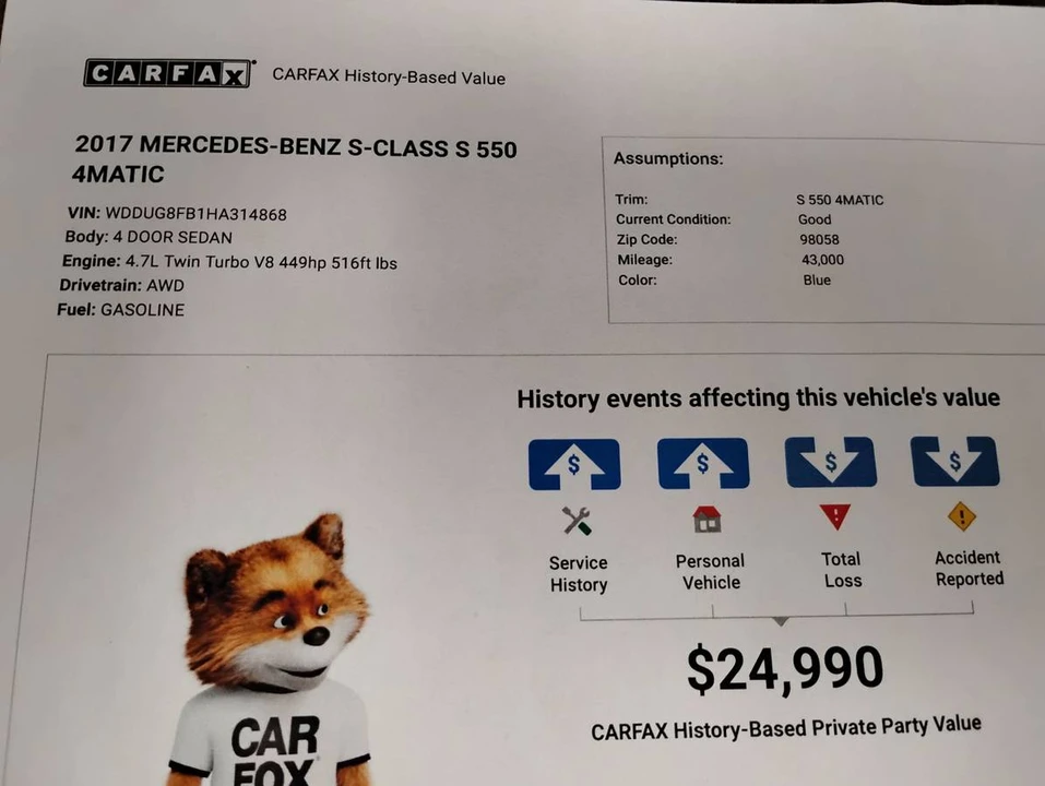2017 Mercedes-Benz W222 S-Class - Image 10 of 13