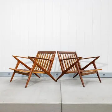 Jensen Poul Jensen "Z" Chairs for Selig - A Pair