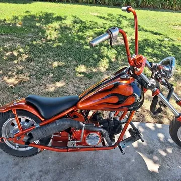 Mini Classic Mini Chopper Bike Custom Built by Dennis DJ Jones