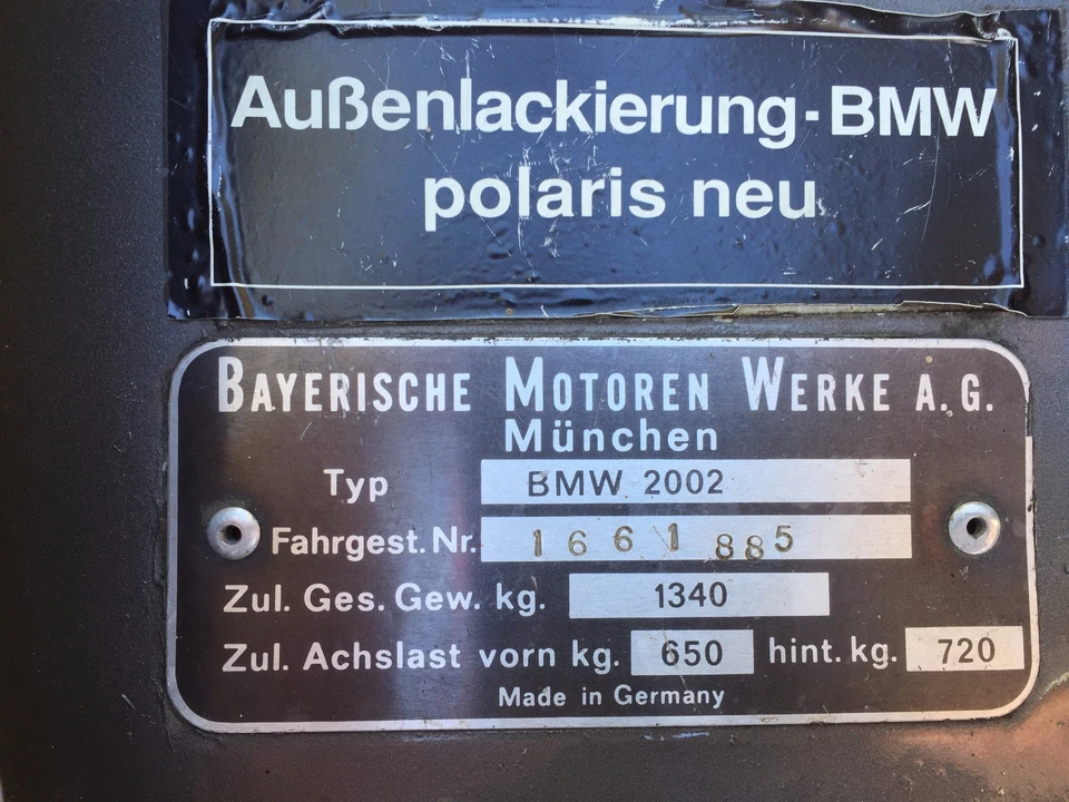 1968 BMW 2002 - Image 29 of 31