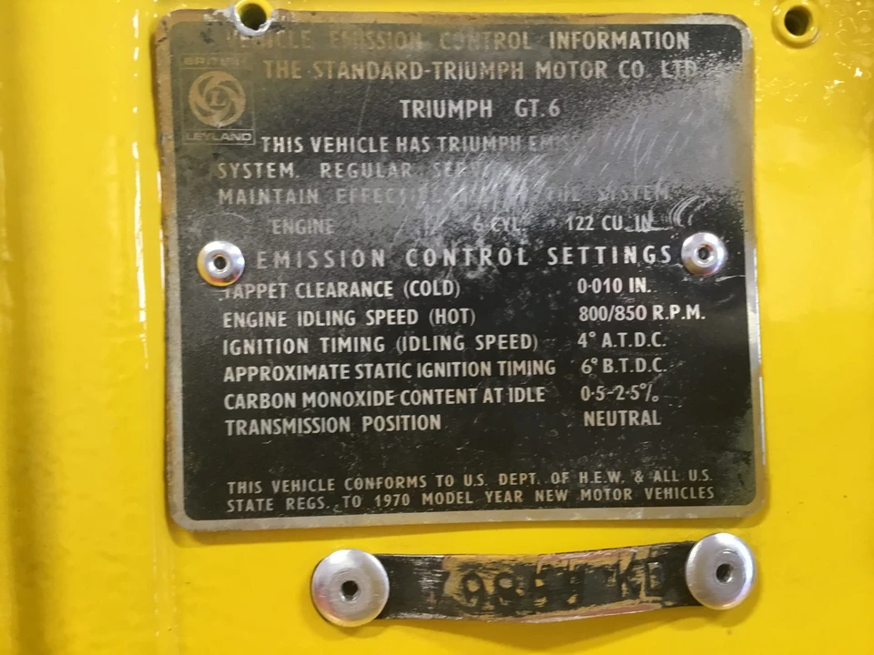 1970 Triumph GT6 Mark II - Image 28 of 31