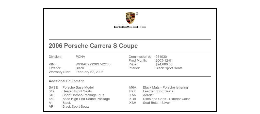 2006 Porsche 997 Carrera S - Image 28 of 29