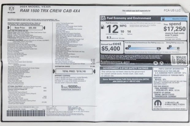 2024 Ram 1500 TRX 1st Gen - Image 9 of 9