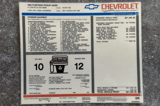 1993 Chevrolet 454 SS - Image 8 of 9