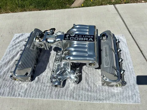 Ford Mustang Foxbody Cobra 5.0L Polished Intake & Ford Performance Y303 SVO Aluminum Heads