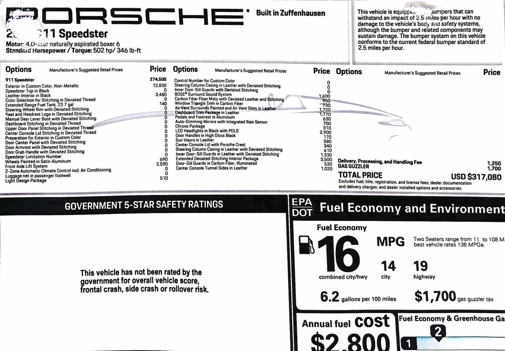 2019 Porsche 991 Speedster - Image 23 of 23