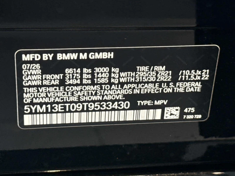2026 BMW F95 X5 M - Image 30 of 30